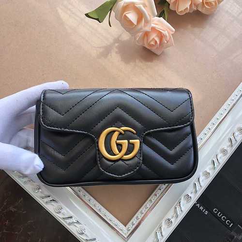 Gucci bag GG Marmont series chain mini handbag 476433  leather-15b459db